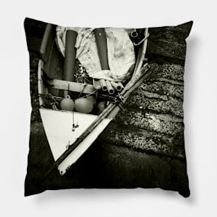 Fishing Boat on the ramp - Sheringham, Norfolk, UK Pillow