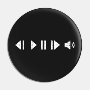 White Music Controls Pin