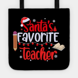 Santas Favorite Teacher Tote