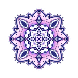 Violet color mandala art T-Shirt