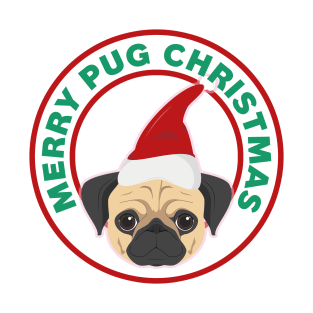 Merry Christmas Pug Dog T-Shirt