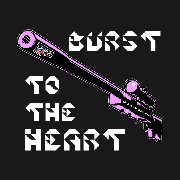 Burst To The Heart, v. Code Pink Wht Text by punchado