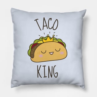 Taco King Funny Pillow