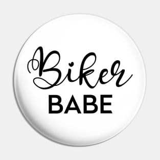 Biker Babe Graphic T-shirt Pin