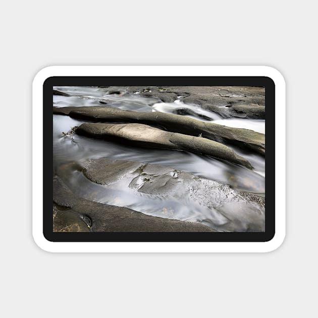 Clear Creek Time Lapse Still Magnet by jecphotography