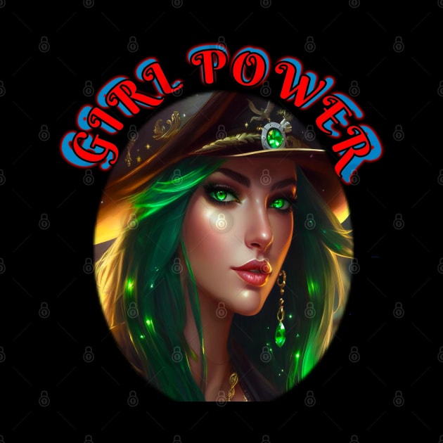 Girl power, Green eyed pirate queen by sailorsam1805