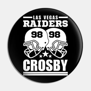 Las Vegas Raiders Crosby 98 American Football Retro Pin