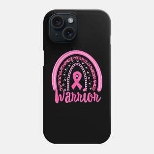 Warrior Breast Cancer Awareness Pink Ribbon Rainbow Women Phone Case