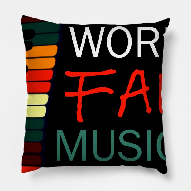 Where Words Fail Music Speaks Piano Vintage Pillow by EduardjoxgJoxgkozlov