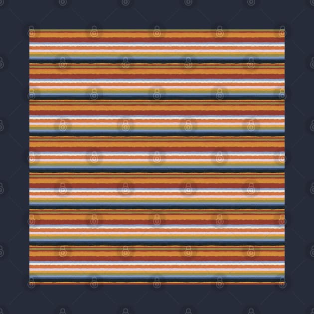 Colorful Horizontal Stripes Pattern by craftydesigns