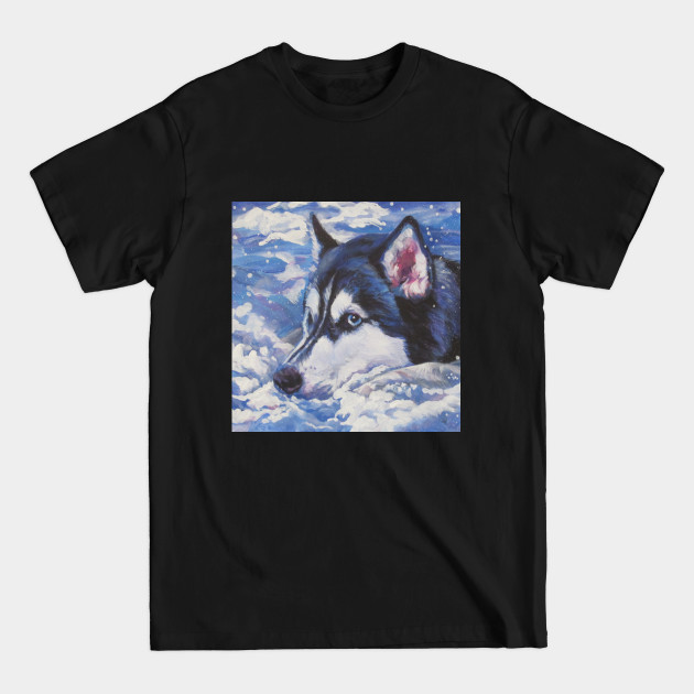 Disover Siberian Husky Fine Art Painting - Siberian Husky - T-Shirt