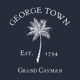 George Town Grand Cayman Islands Vintage Palm T-Shirt