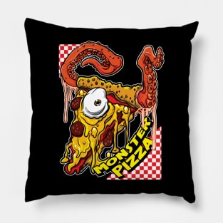 Monster Pizza Cyclops with tentacles Pillow