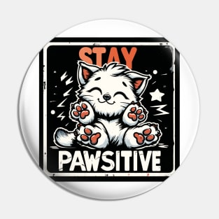 Stay Pawsitive Pin