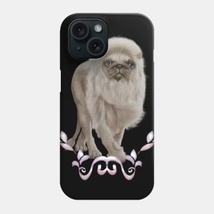 Awesome lionpug, hybrid Phone Case