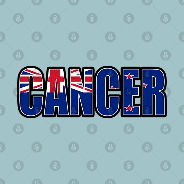 Cancer New Zealand Horoscope Heritage DNA Flag by Just Rep It!!