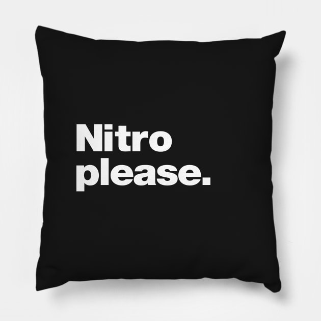 Nitro Please - Top Fuel Drag Racing fan Pillow by retropetrol