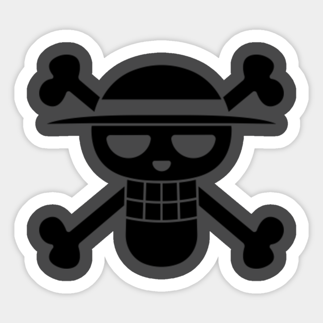 fake strawhats pirates jolly roger - Fake Strawhats - Sticker | TeePublic