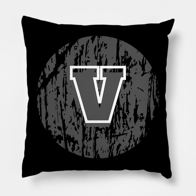 Letter V Pillow by Rahmat kurnia