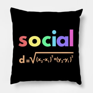 Social Distance Formula Math Pillow