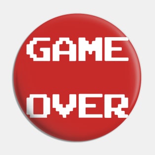 Game over Pin