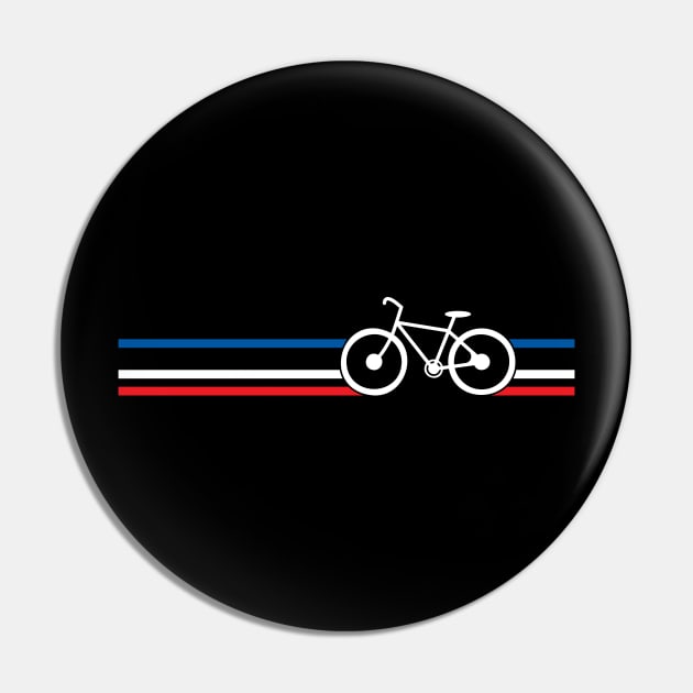 Bike Stripes French National Road Race v2 Great Idea Pin by TeeTypo