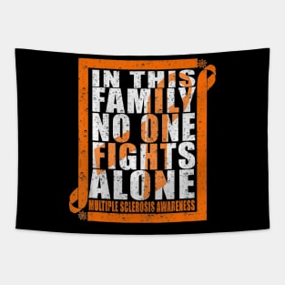 No One Fights Alone MS Multiple Sclerosis Awareness Tapestry