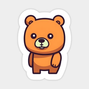 cute orange teddy bear Magnet