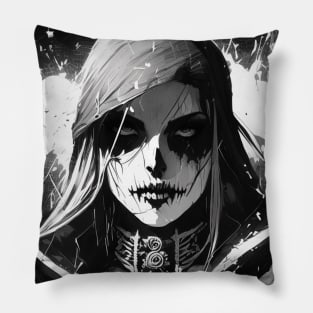 Gothic Beauty: A Witchcraft Art Print for Darkly Glamorous Souls Pillow