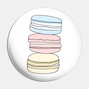 Macaron Dessert Stack Pastel Colors Pin