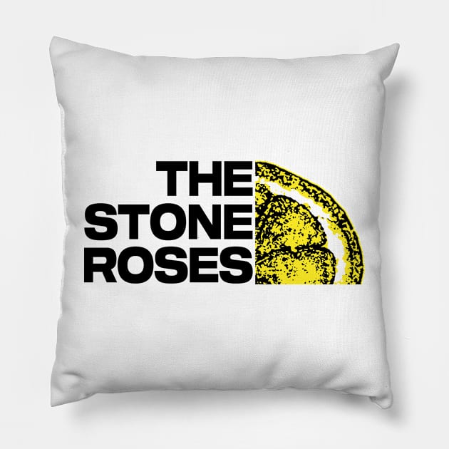 Stone Roses Merch The Stone Roses TSR Logo Pillow by L-Ison