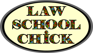 Law School Chick Heart Text Magnet