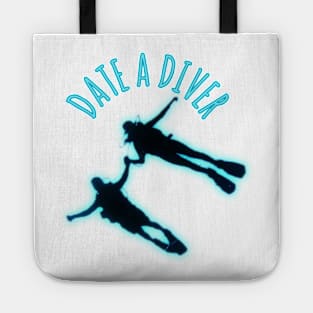 Scuba diving t-shirt designs Tote