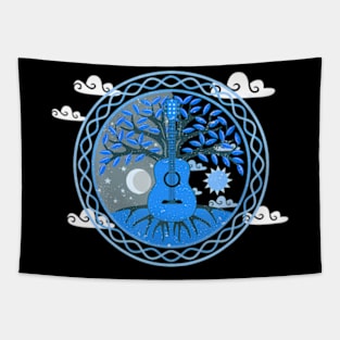 Yggdrasil Nature Musician Tree Of Life Acoustic Guitar Tapestry