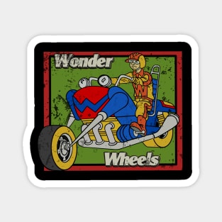 Retro Cartoon Motorcycle Magnet