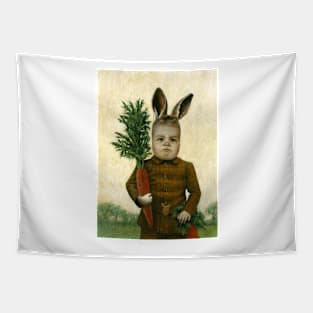 Victorian Rabbit Boy Tapestry