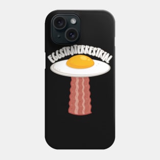 Eggstraterrestrial With Text Phone Case