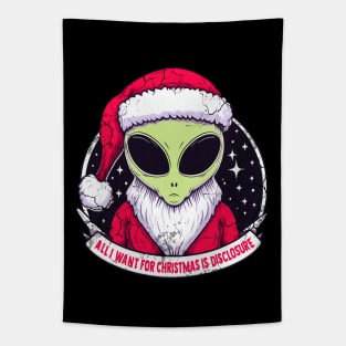 All I Want For Christmas Is Disclosure UAP HNI Tapestry