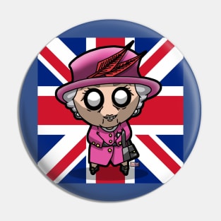 The Queen Chibi (Union Jack) Pin