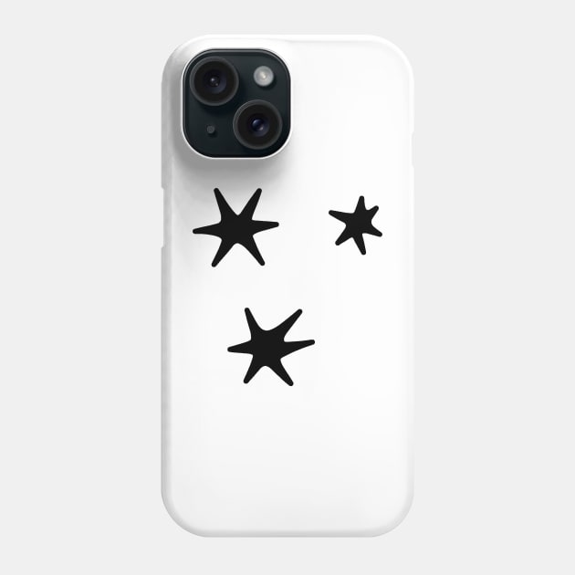 Harry P Page Stars - Raven Colour Phone Case by baranskini