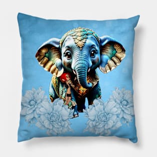 Cute little elephant with fairy Pillow