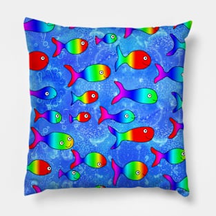 Rainbow fish Pillow