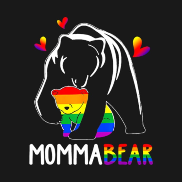 LGBT Mama Momma Bear Gay Pride Proud Mom Mother's Day by smoothsharkz