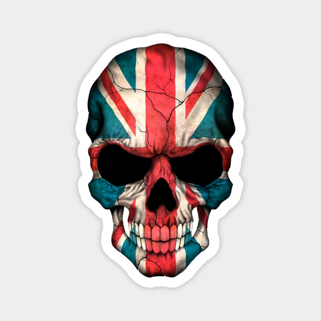 British Flag Skull Magnet by jeffbartels