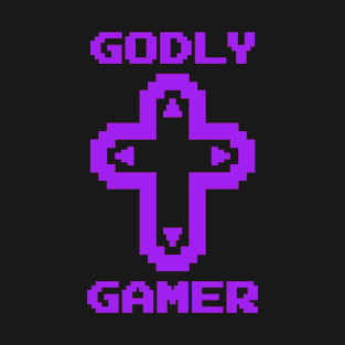 Godly Gamer (v8 - purple) T-Shirt