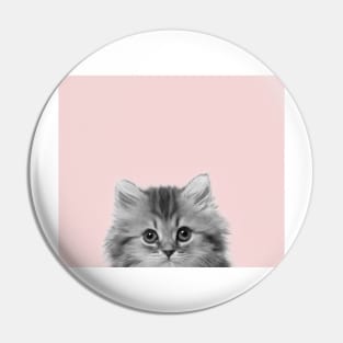 Blush pink kitten pop Pin