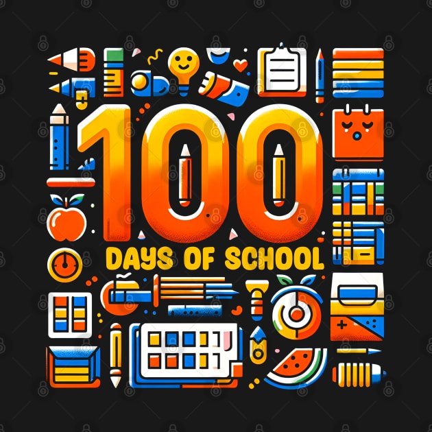 Happy 100 Days Of School by T-shirt US
