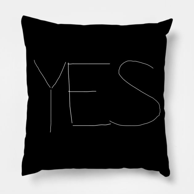 Yes Pillow by TangletallonMeow