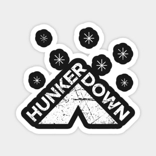 Hunker Down Camping Magnet