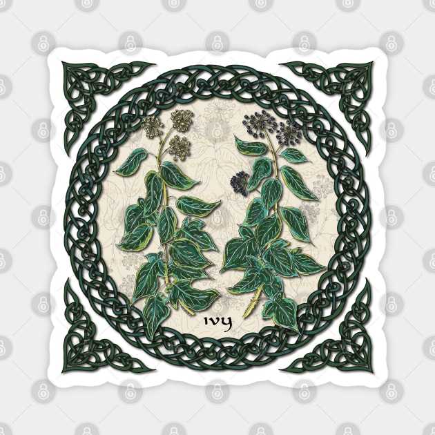 Celtic Ivy Magnet by lottibrown